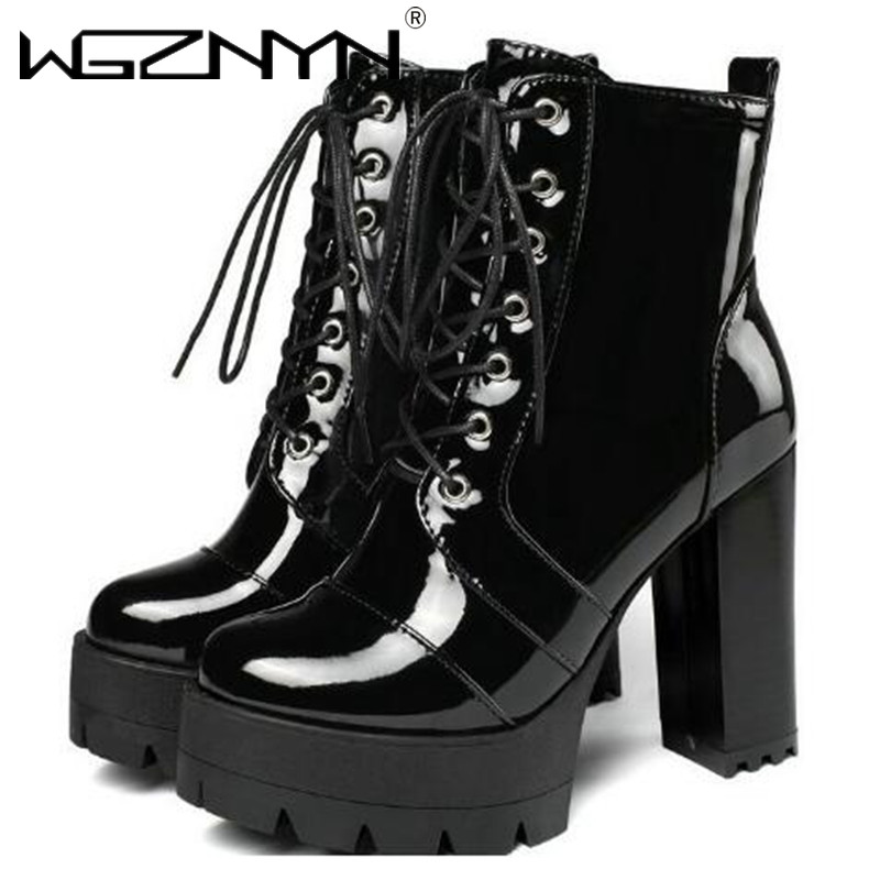 Women'S Shoes Chelsea - 2025 سميكة عالية الكعب الإناث براءات