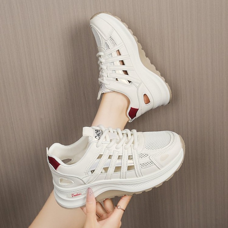 Platform Sneakers Chunky - أحذية رياضية نسائية بمقدمة مستديرة ونعل