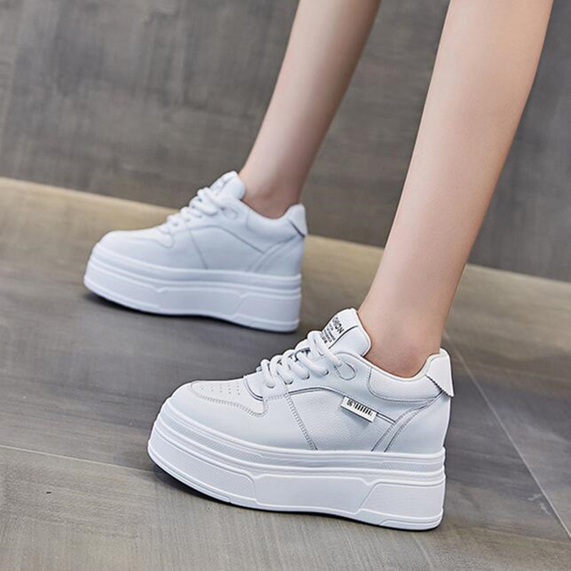 Platform Sneakers Chunky - 9 سنتيمتر جلد طبيعي العلامة التجارية