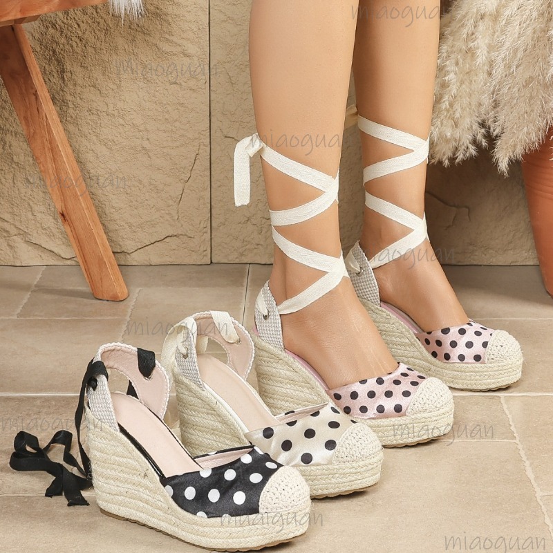 Espadrille Wedge Shoes - صنادل نسائية جديدة لربيع وصيف 2026