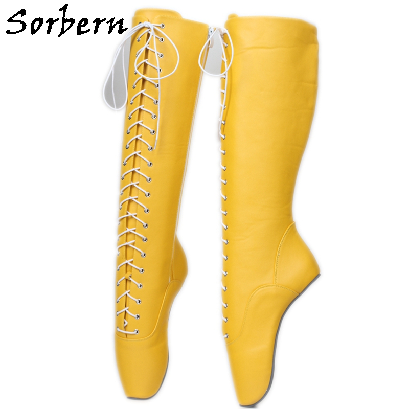 Women'S Shoes Vegan - Sorbern Heelless حذاء برقبة للركبة النساء