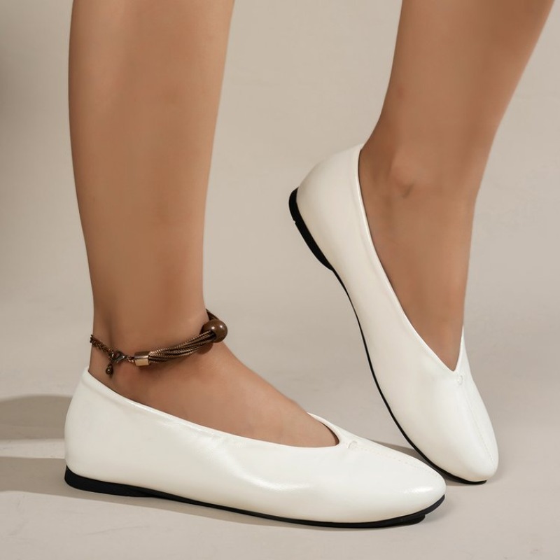 Ballet Flat Women - أحذية نسائية مريحة بمقدمة مستديرة، أحذية