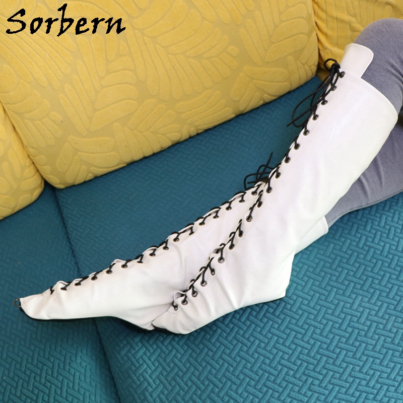 Women'S Shoes Vegan - Sorbern الأبيض الباليه كعب الأحذية يغطي