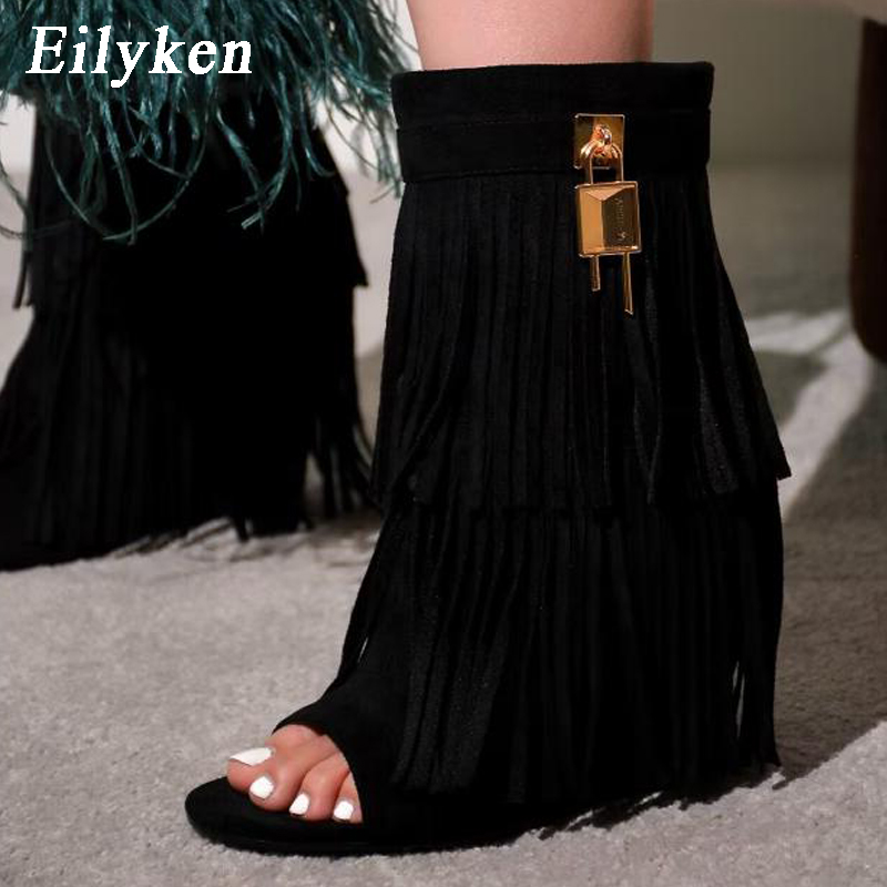 Wedge Heeled Sneaker - أحذية نسائية بكعب عالٍ مفتوحة من