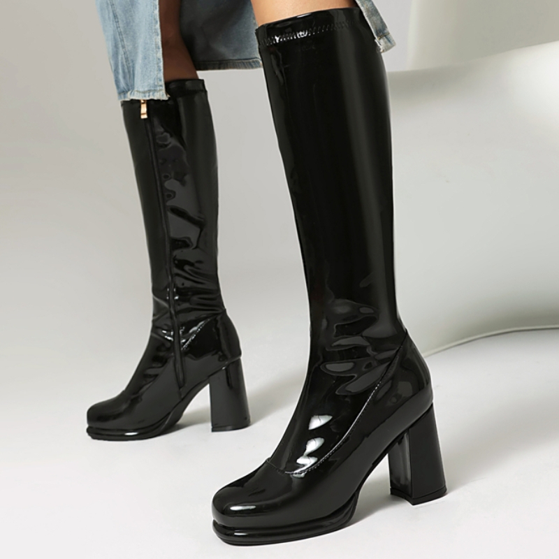 Women'S Shoes Chelsea - العلامة التجارية المرأة حذاء برقبة للركبة