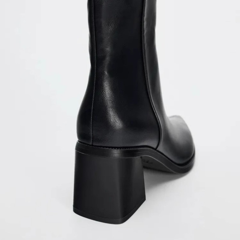 كعب مكتنز جلد ناعم تشيلسي أحذي - مراجعة Women'S Shoes Chelsea وسعره