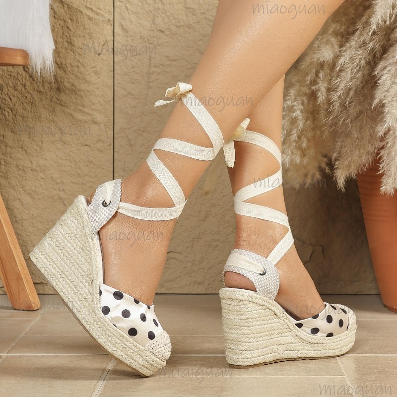 صنادل نسائية جديدة لربيع وصيف  - مراجعة Espadrille Wedge Shoes وسعره