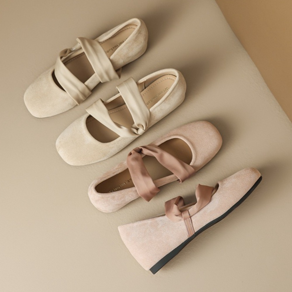 أحذية ماري جين نسائية مسطحة ور - مراجعة Ballet Flat Women وسعره
