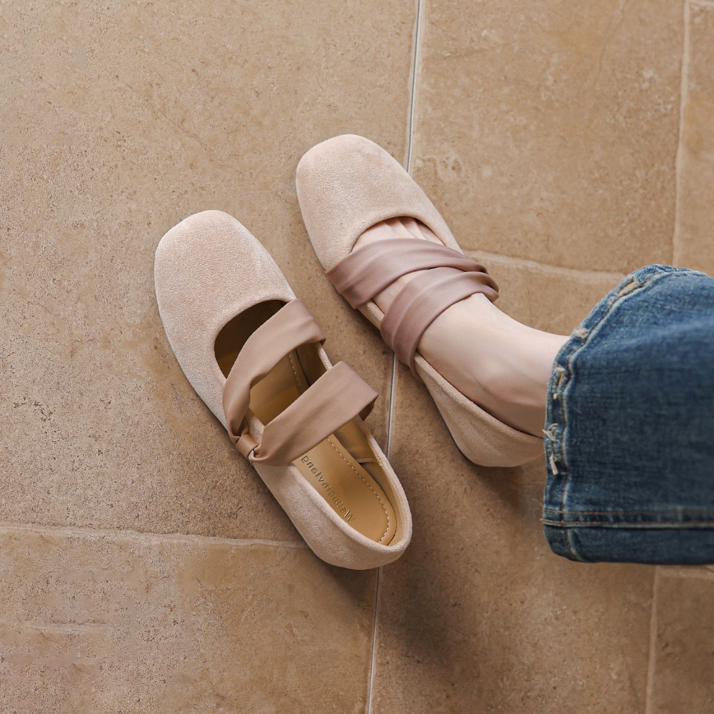 أحذية ماري جين نسائية مسطحة ور - مراجعة Ballet Flat Women وسعره