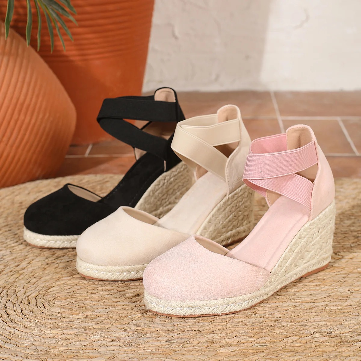 صنادل إسبادريل نسائية بكعب ويد - مراجعة Espadrille Wedge Shoes وسعره