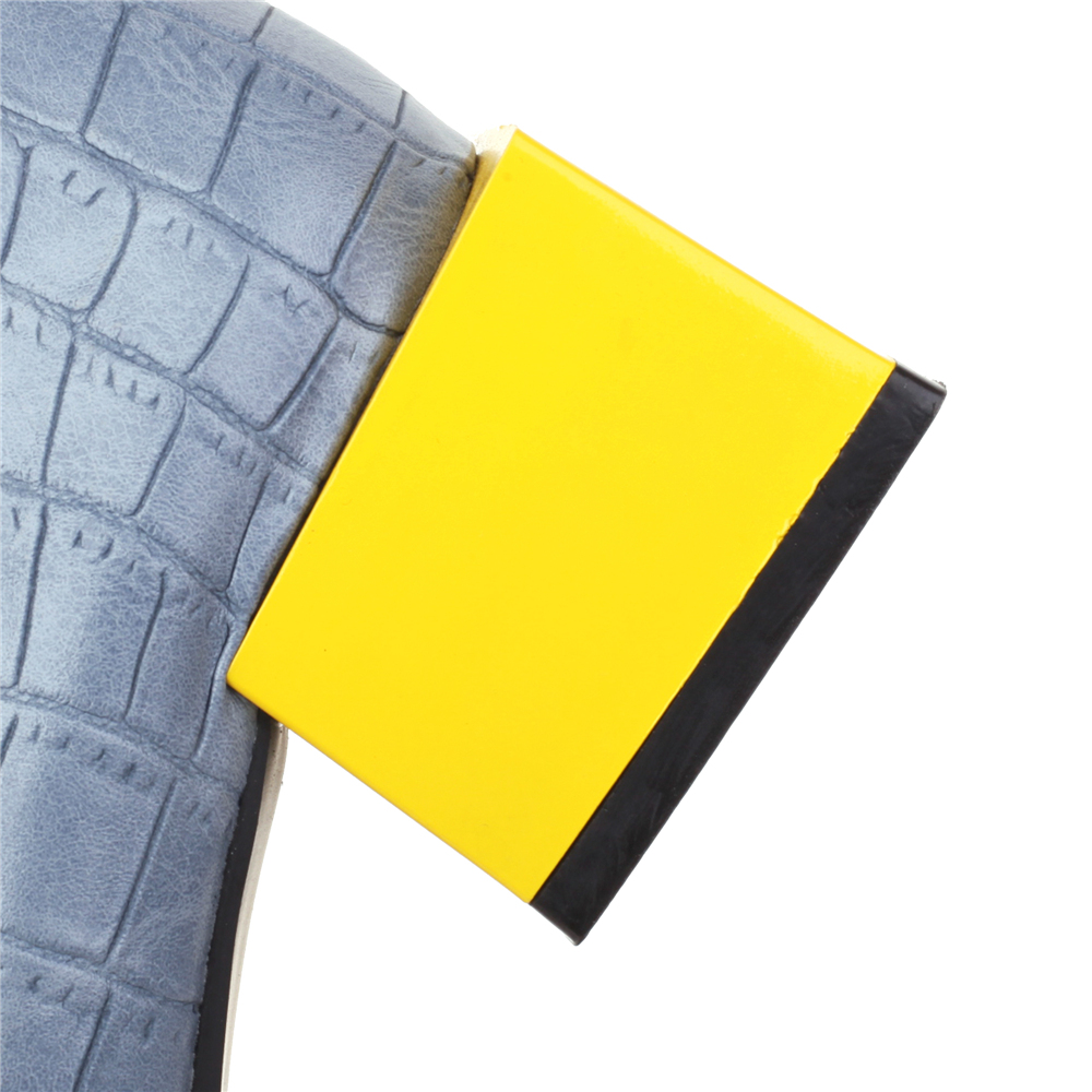 أحذية مربعة بكعب منخفض أنيقة ب - مراجعة Women'S Shoes Yellow وسعره