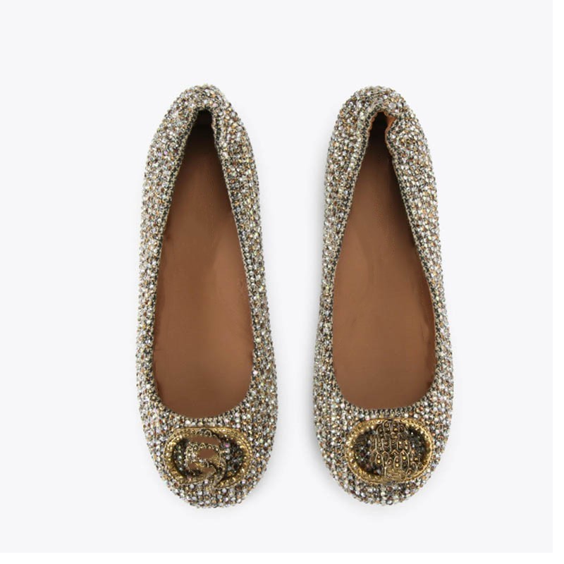 حذاء باليه نسائي فاخر مرصع بال - مراجعة Ballet Flat Women وسعره