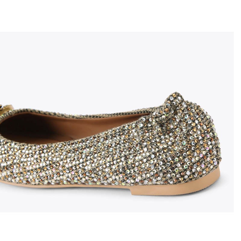 حذاء باليه نسائي فاخر مرصع بال - مراجعة Ballet Flat Women وسعره