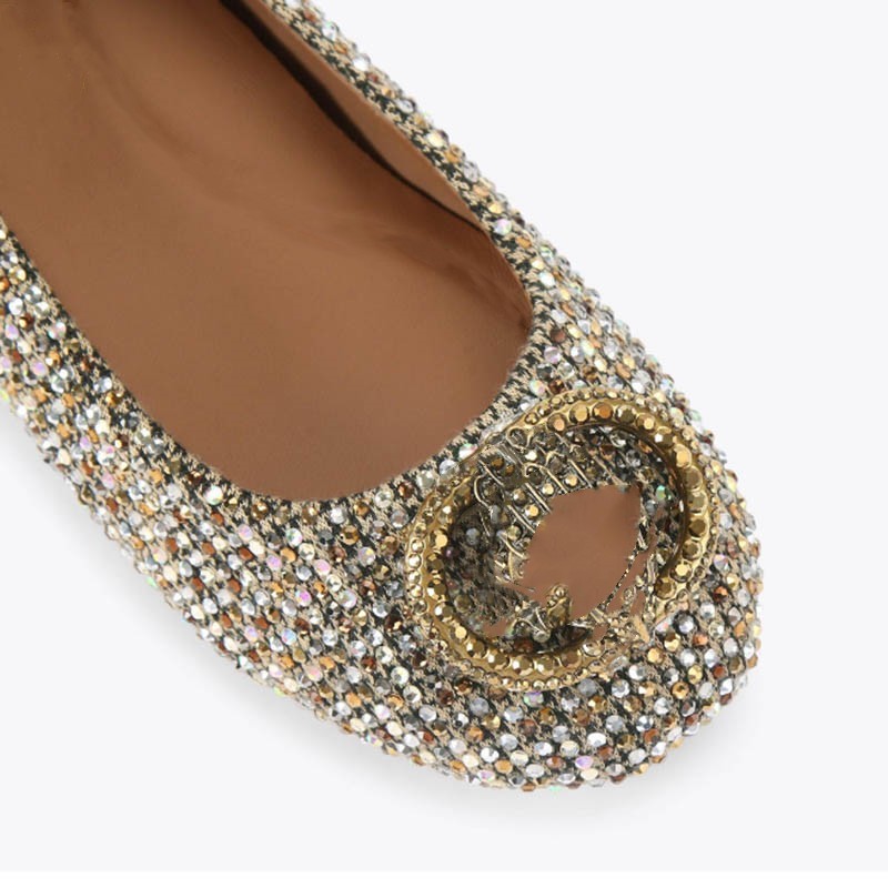 حذاء باليه نسائي فاخر مرصع بال - مراجعة Ballet Flat Women وسعره