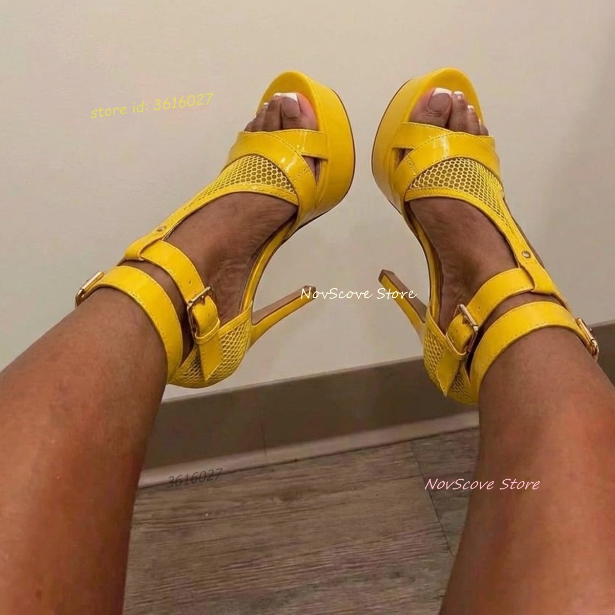 صنادل صيفية نسائية مثيرة بتصمي - مراجعة Women'S Shoes Yellow وسعره