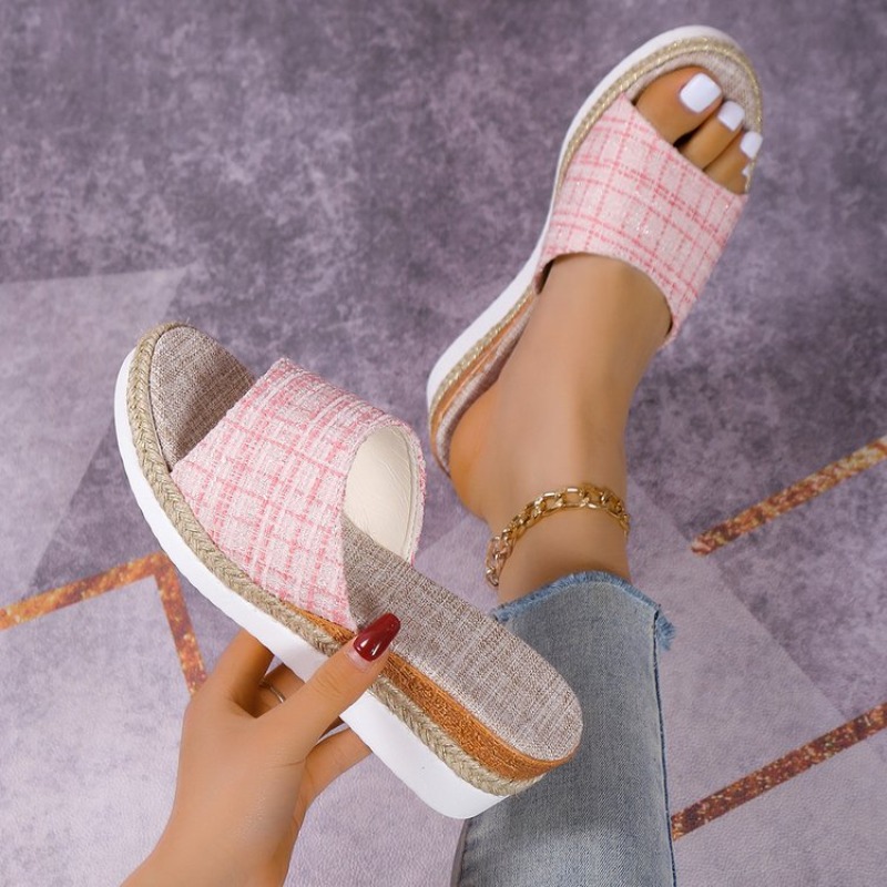 صنادل نسائية بكعب ويدج، أحذية  - مراجعة Espadrille Wedge Shoes وسعره