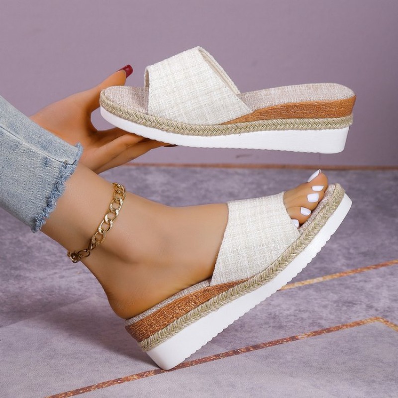 صنادل نسائية بكعب ويدج، أحذية  - مراجعة Espadrille Wedge Shoes وسعره