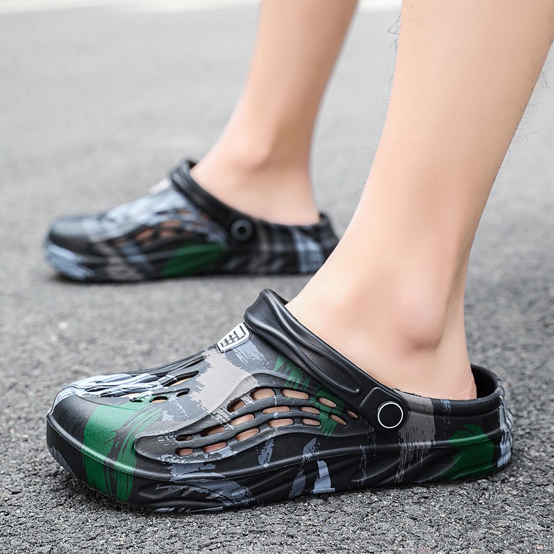 الرجال الصيف التمويه الكتابة ع - مراجعة Croc Style Clog وسعره