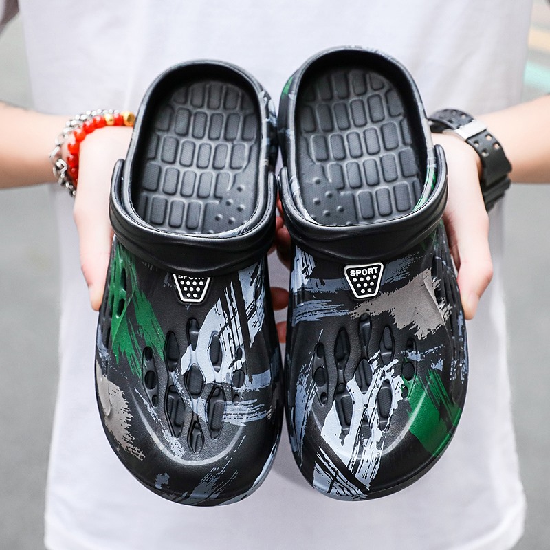 الرجال الصيف التمويه الكتابة ع - مراجعة Croc Style Clog وسعره