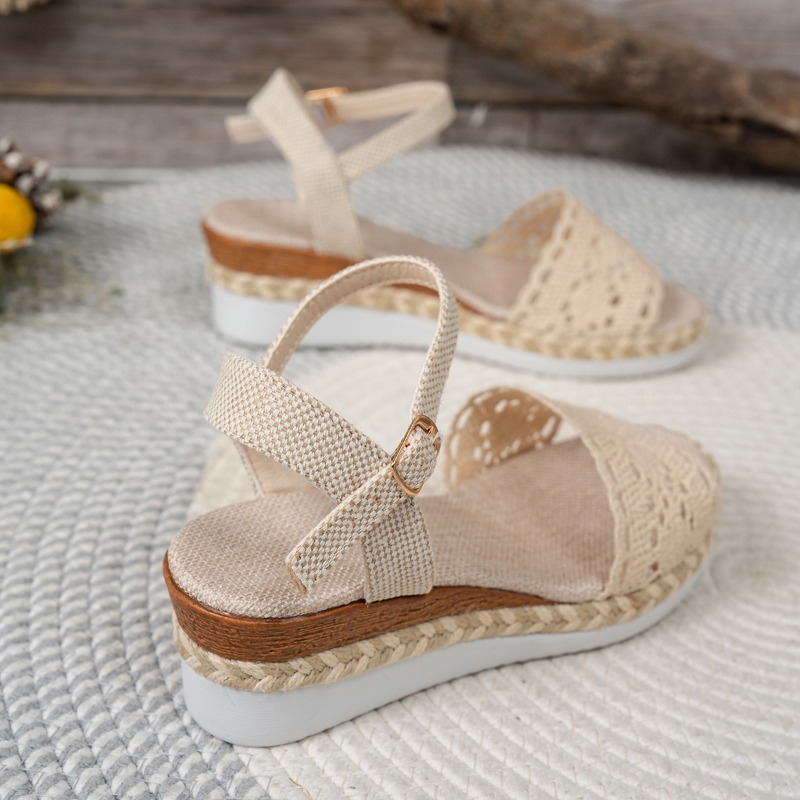 صنادل نسائية بكعب ويدج من الدا - مراجعة Espadrille Wedge Shoes وسعره