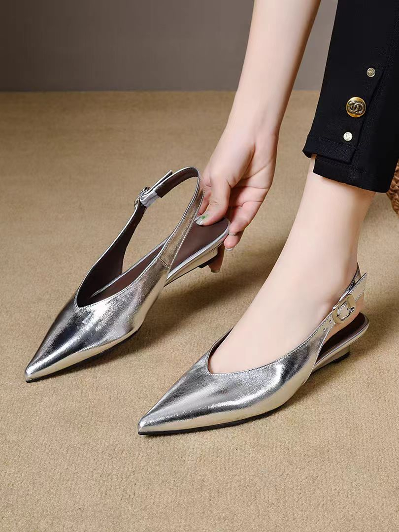 صنادل نسائية صيفية 2026 جديدة  - مراجعة Pointed Toe Flat وسعره