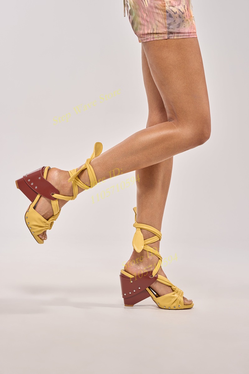 صندل نسائي صيفي جديد 2026 بتصم - مراجعة Women'S Shoes Yellow وسعره