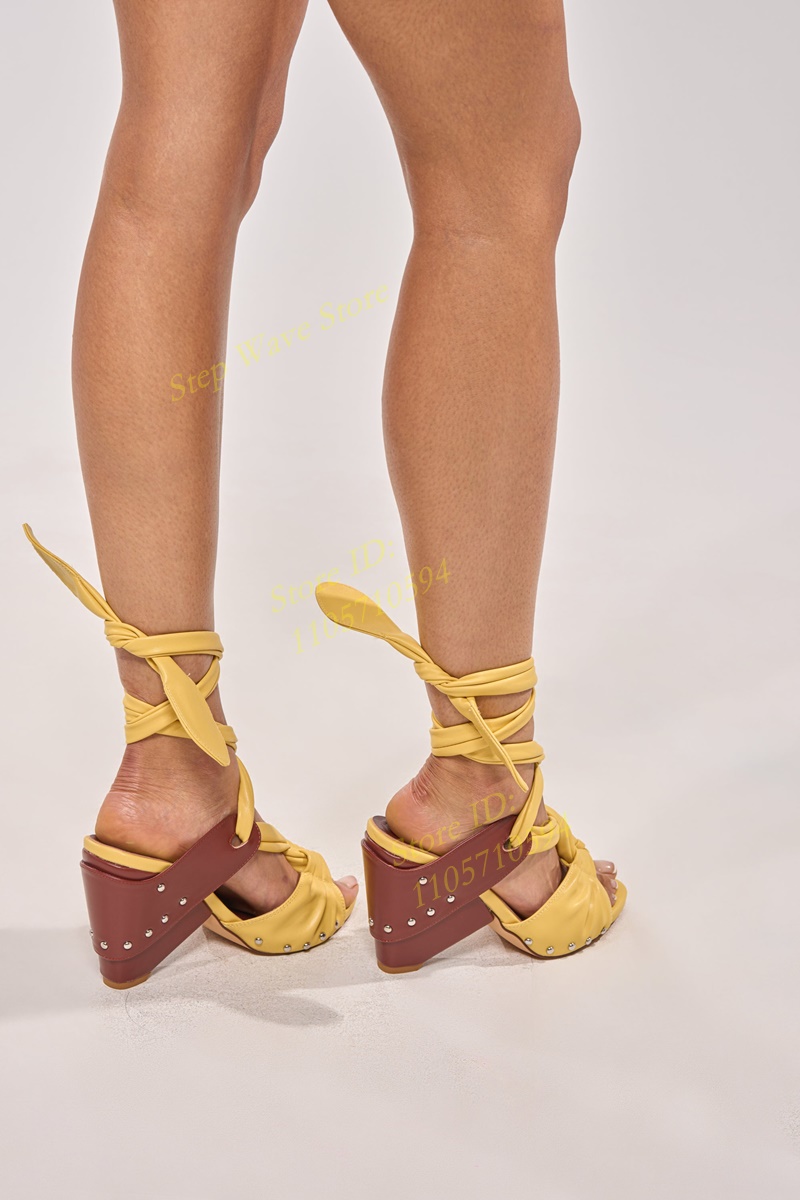 صندل نسائي صيفي جديد 2026 بتصم - مراجعة Women'S Shoes Yellow وسعره