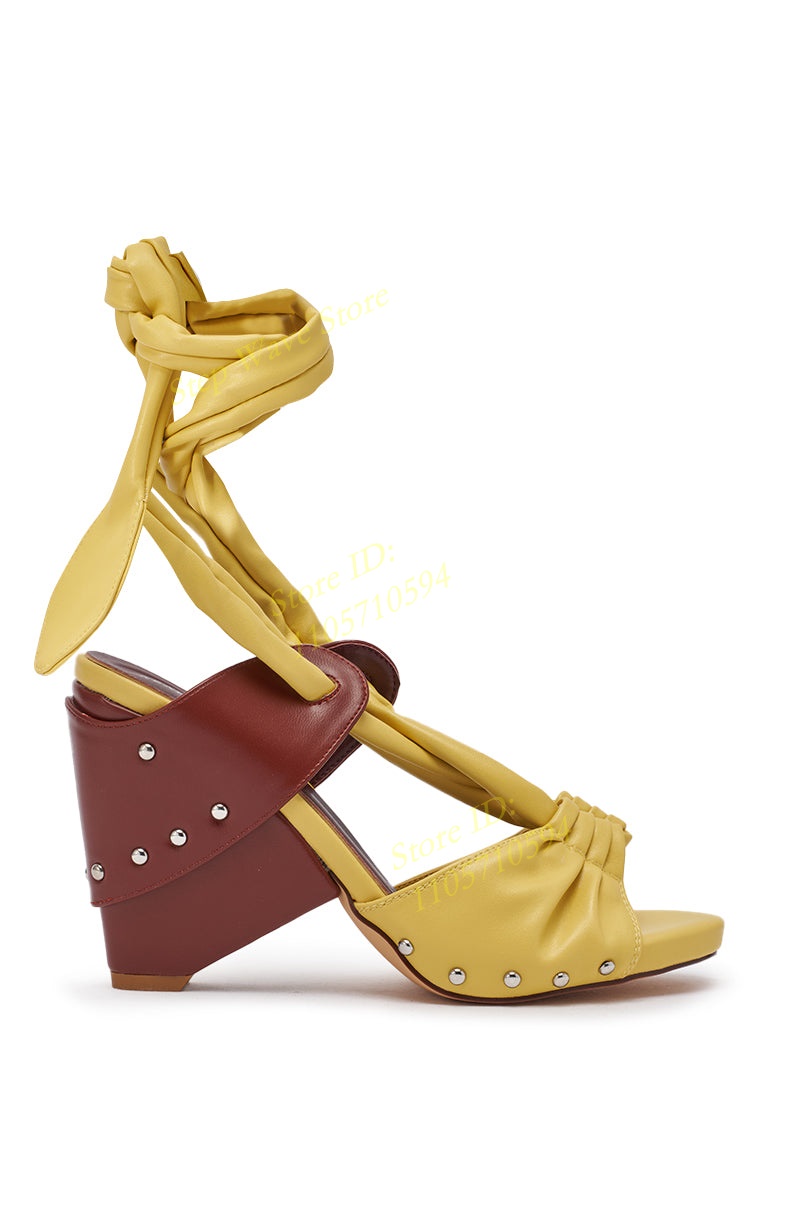صندل نسائي صيفي جديد 2026 بتصم - مراجعة Women'S Shoes Yellow وسعره