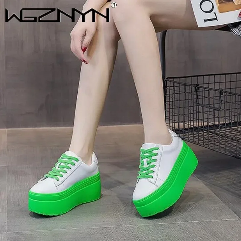 أحذية نسائية فاخرة من الجلد ال - مراجعة Platform Sneakers Chunky وسعره