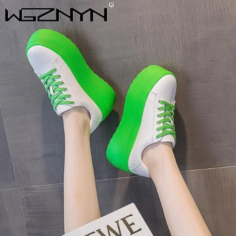 أحذية نسائية فاخرة من الجلد ال - مراجعة Platform Sneakers Chunky وسعره