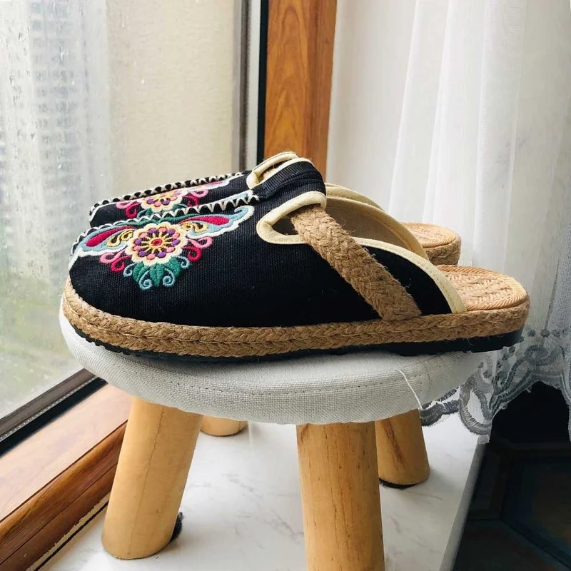 بغال كاجوال مطرز يدويًا من الك - مراجعة Women'S Shoes Vegan وسعره