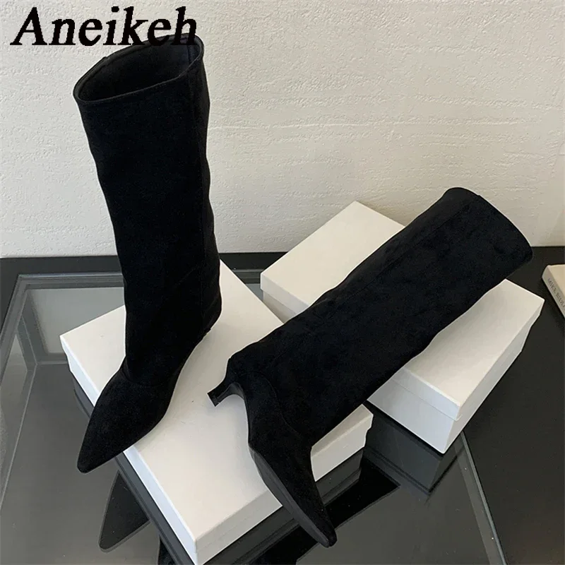 Aneikeh الخريف الشتاء أشار تو  - مراجعة Women'S Shoes Chelsea وسعره