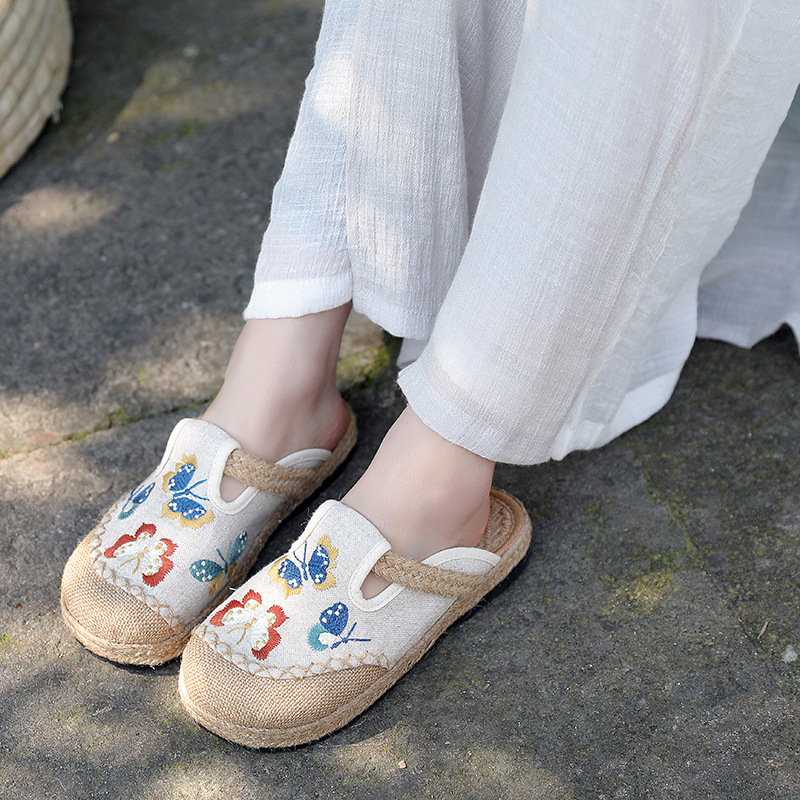 2025 المرأة عادية الكتان اليدو - مراجعة Women'S Shoes Vegan وسعره