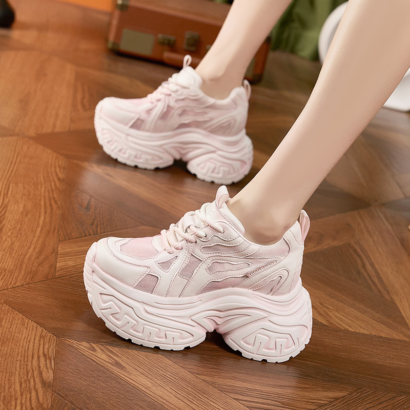 أحذية رياضية نسائية أنيقة بنعل - مراجعة Platform Sneakers Chunky وسعره