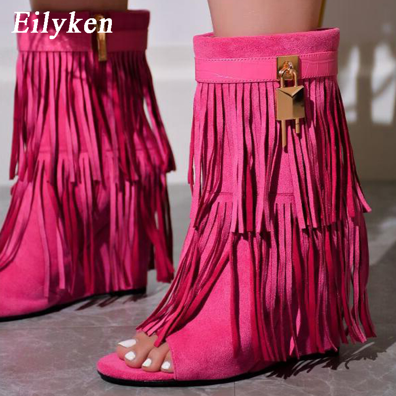 أحذية نسائية بكعب عالٍ مفتوحة  - مراجعة Wedge Heeled Sneaker وسعره