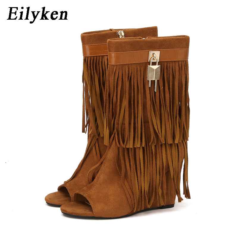 أحذية نسائية بكعب عالٍ مفتوحة  - مراجعة Wedge Heeled Sneaker وسعره