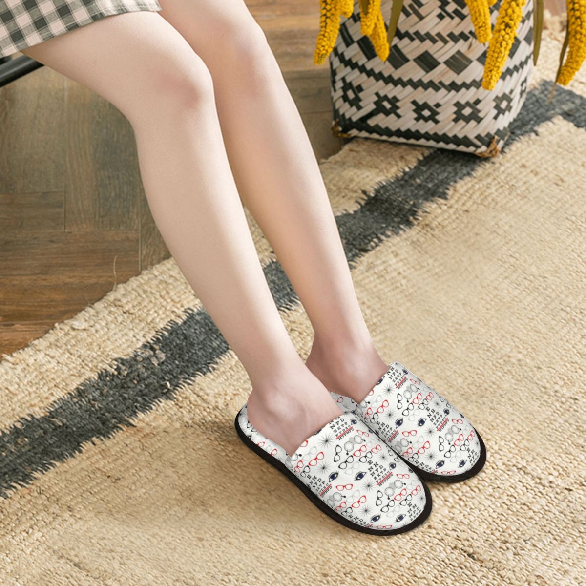 شباشب منزلية مخصصة مضحكة بتصمي - مراجعة Shoes Women Chart وسعره